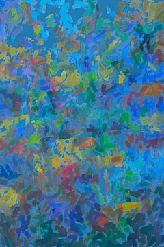 impressionistische abstracte tuin van Paul Nieuwendijk