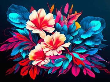 Bloemen met verschillende kleuren van Mustafa Kurnaz