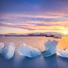 Der Eisschollensee Jökulsárlón in Island während einer schönen von Bas Meelker