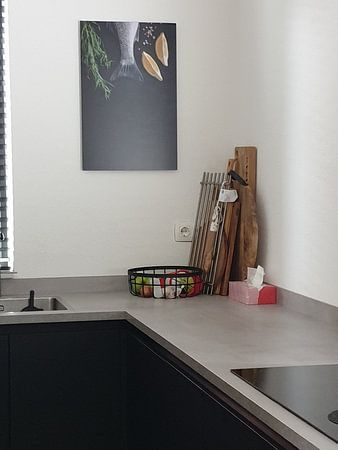 Queue de poisson, estragon, citron l Food Photography