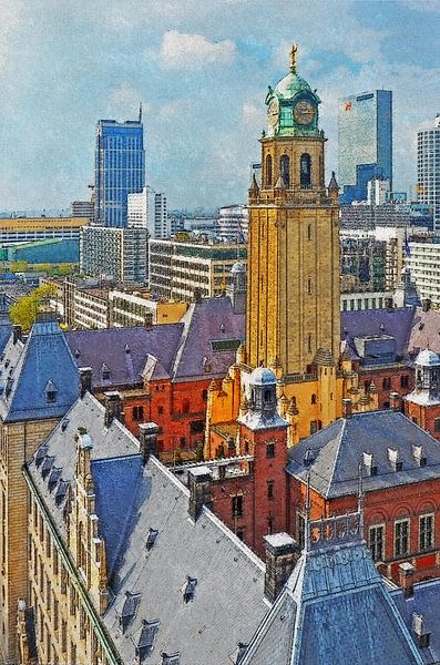 Stadhuis Rotterdam van Frans Blok