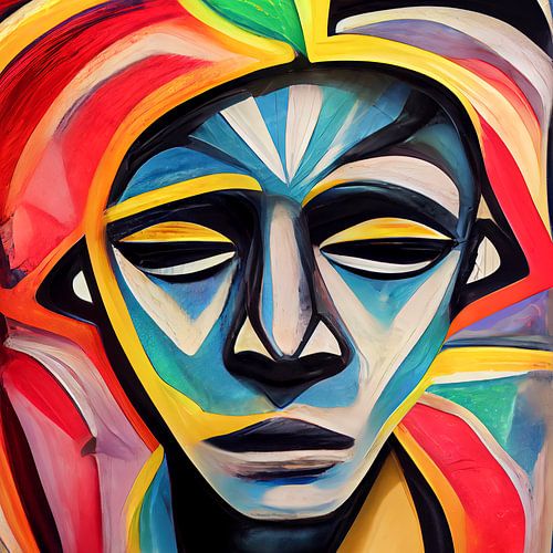 Abstract face by Bert Nijholt