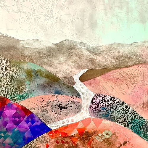 Topographie abstraite des motifs géométriques