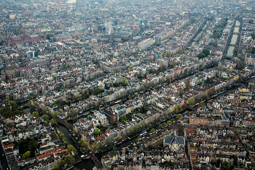 Amsterdam seen from the sky by Melvin Erné