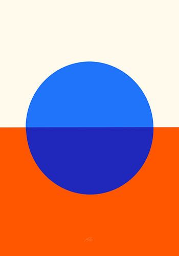 Farb- und Formstudie Kreis mit Quadrat