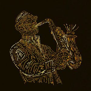 Tanz - Straßenkunst - Saxophon-Performance von Gisela- Art for You
