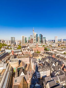 Dom-Römer-Areal en het bankdistrict in Frankfurt