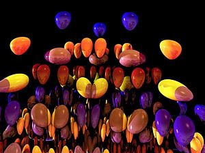 Luftballons mit Digital Art gemacht