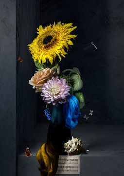 Nature morte de fleurs Jubilé royal sur Sander Van Laar