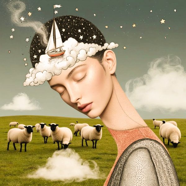 Dans la lune - dans les nuages par Ellen Novara-da Lima