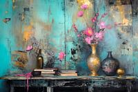 Mystical and dreamy - still life painting - Wabi Sabi
