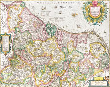 Kaart van de Nederlanden, Henricus Hondius (1631)