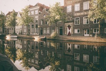 Oude Rijn in Leiden sur Dirk van Egmond