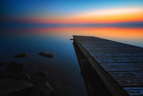 Zeewolde steiger zonsondergang