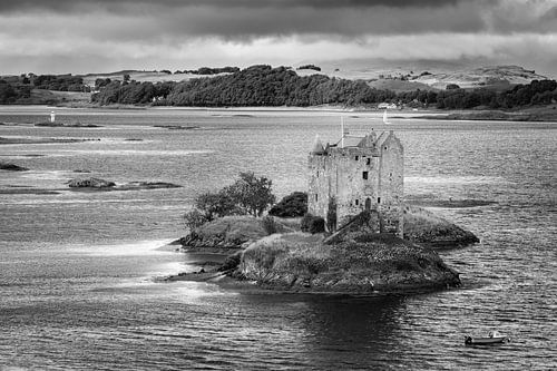 Castle Stalker in Zwart-Wit