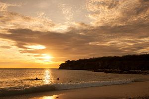 Sonnenuntergang Daaibooi-Bucht Curacao