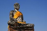 Boeddha in Ayutthaya van Sven Wildschut thumbnail