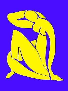 Inspiré par Henri Matisse Jaune Ultraviolet sur Mad Dog Art