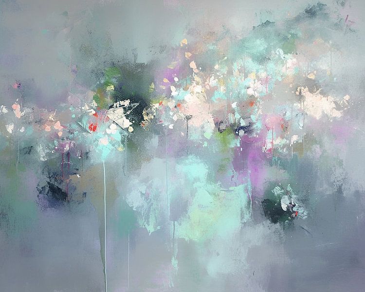 Blumen Abstrakt von Abstraktes Gemälde