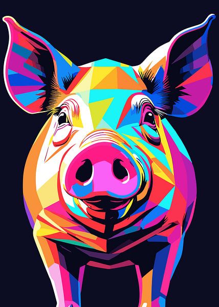 Schwein Pop Art von MIROKKU