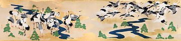 Japanse kraanvogels en dennen, Yamamoto Sodō