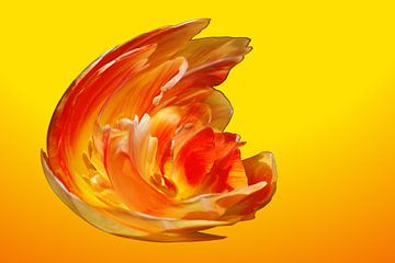 Geel Oranje Vuur Explosie  by Alice Berkien-van Mil
