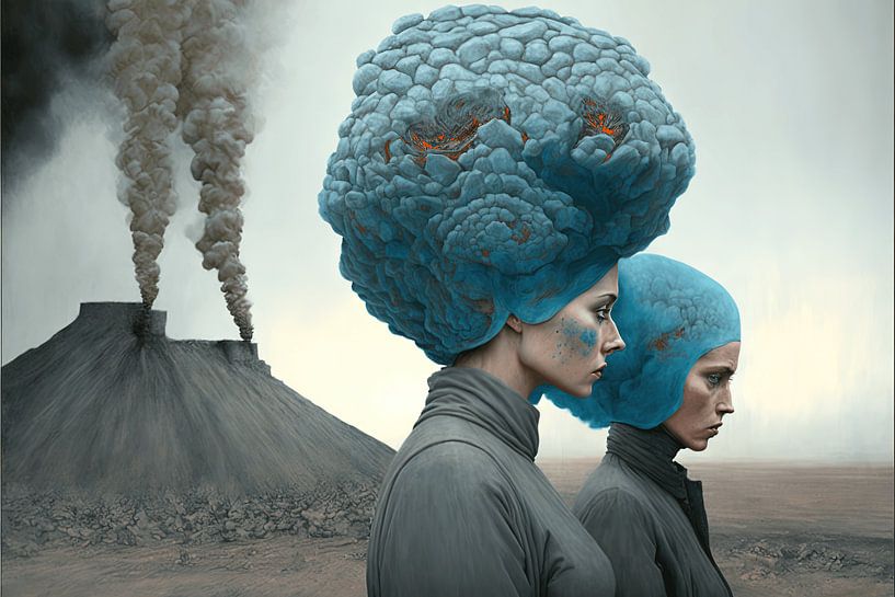 Digitale Kunst: Menschen in einer Dystopie von Tim Kunst en Fotografie