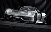 Porsche Spider 918 zwart/wit