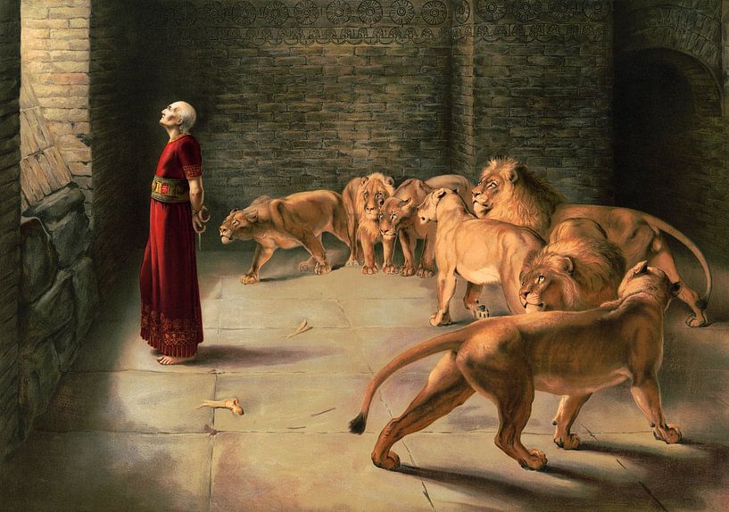 Briton Riviere,Daniel's answer to the king, 1893 by finemasterpiece
