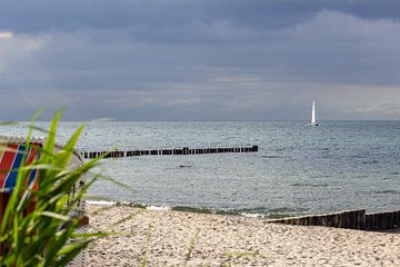 View of the Baltic Sea beach near Kühlungsborn by Reiner Conrad