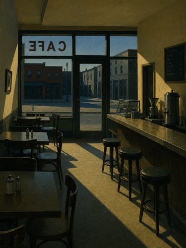 Leeg café-interieur