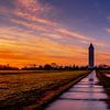 Watertoren Pietje Potlood aan het Meijepad Nieuwkoop van Dieta Kranenburg