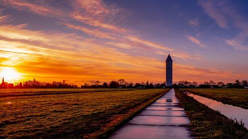 Château d'eau de Pietje Potlood sur Meijepad Nieuwkoop
