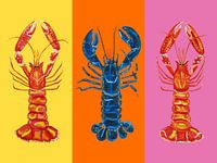 Hummer Langustinen Pop Art 3