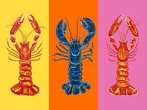Lobster Langoustines Pop Art 3, Alice Straker sur 1x