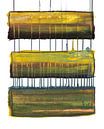 Connected landscapes (acrylverf, oliepastel en zeezand, 2020) van Remke Spijkers thumbnail