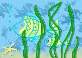 Fish underwater by Roswitha Lorz