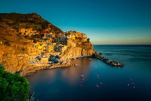 Cinque Terre bei Sonnenuntergang von Damien Franscoise