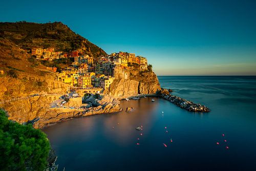 Cinque Terre bij zonsondergang