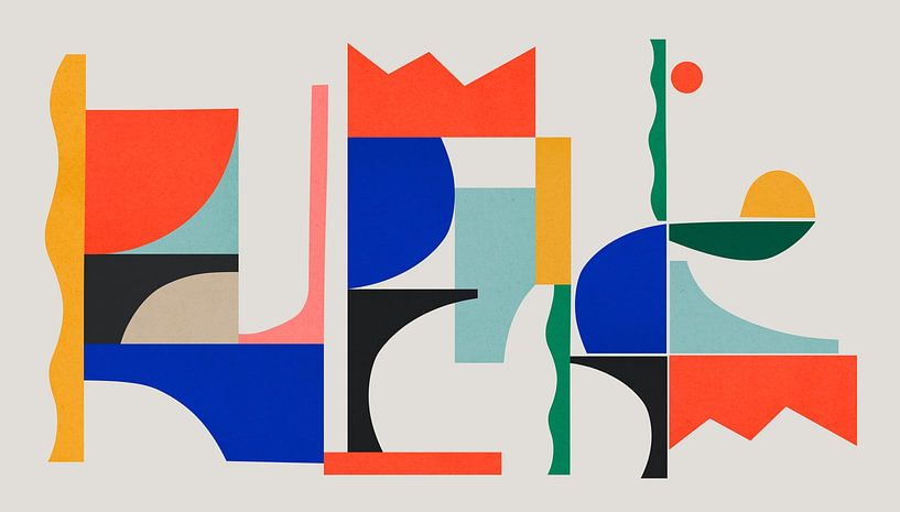 Bunte Komposition 3 von Vitor Costa