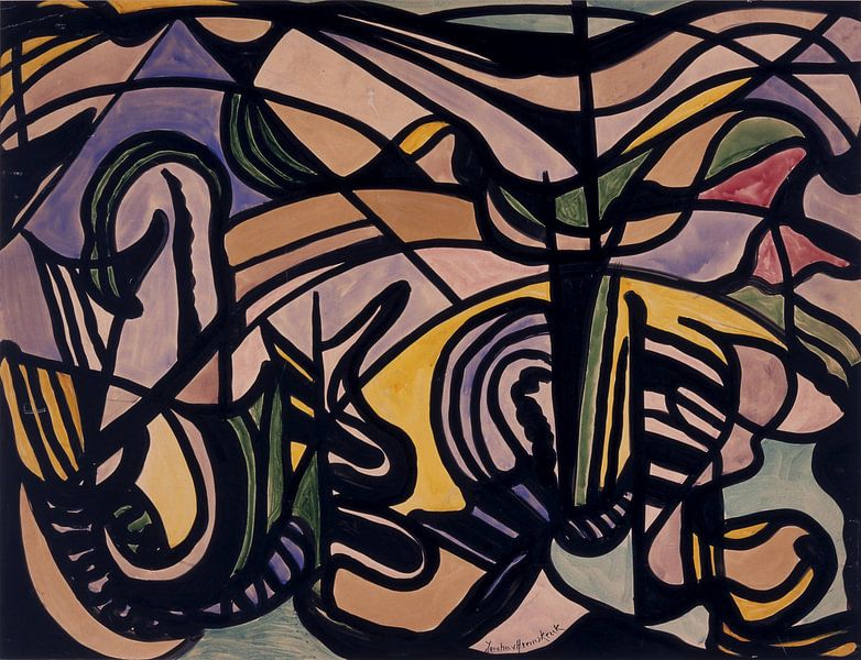 Composition, Jacoba van Heemskerck - 1917 by Atelier Liesjes