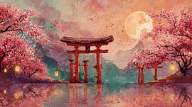 malerische japanische Kunst von Egon Zitter