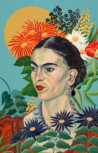 Frida - a Pach and Rousseau Collage van Marja van den Hurk
