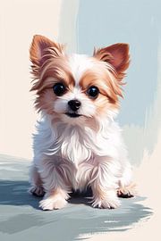 Niedlicher Hund digitale Kunst von Art & Soul Creations