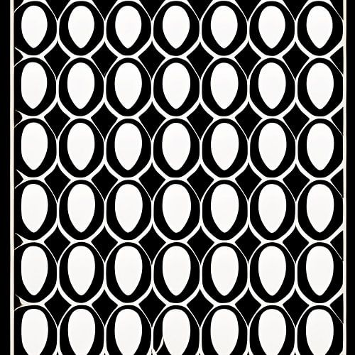 Jeu de formes noires et blanches - Décoratif abstrait géométrique