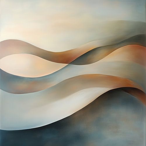 Moderne vormen abstract pastel