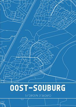 Blueprint | Map | Oost-Souburg (Zeeland) by Rezona