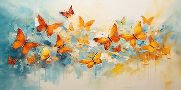 Danse des papillons du soleil sur Emil Husstege