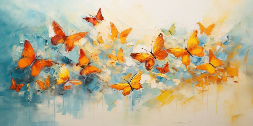 Dance of the Sun butterflies by Emil Husstege