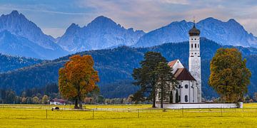 Autumn at St Coloman's church by Henk Meijer Photography